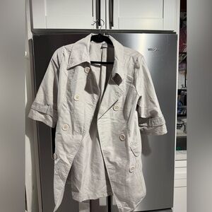 Elegant Cream Trench Coat for Women